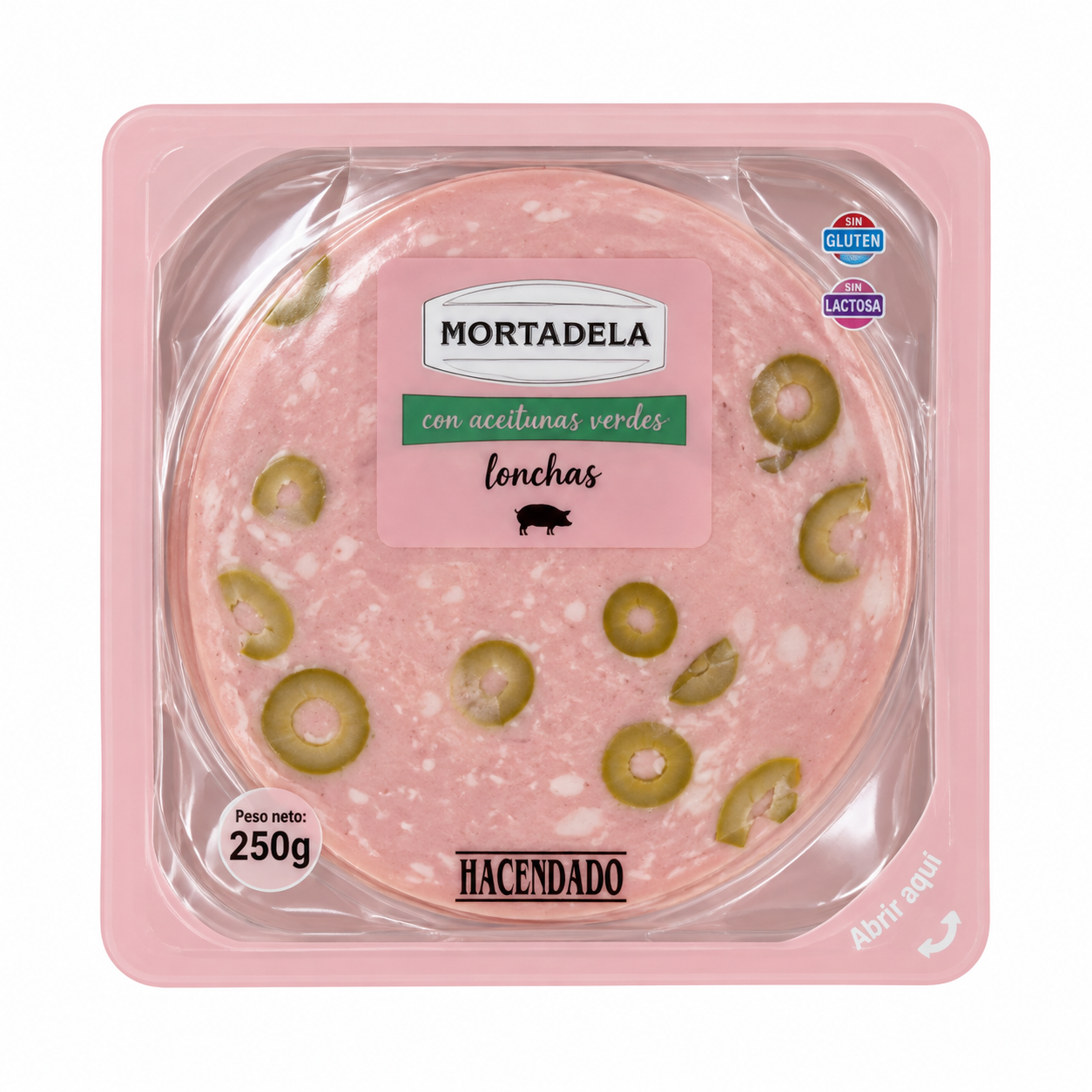 Мортадела з оливками Hacendado, 250 г