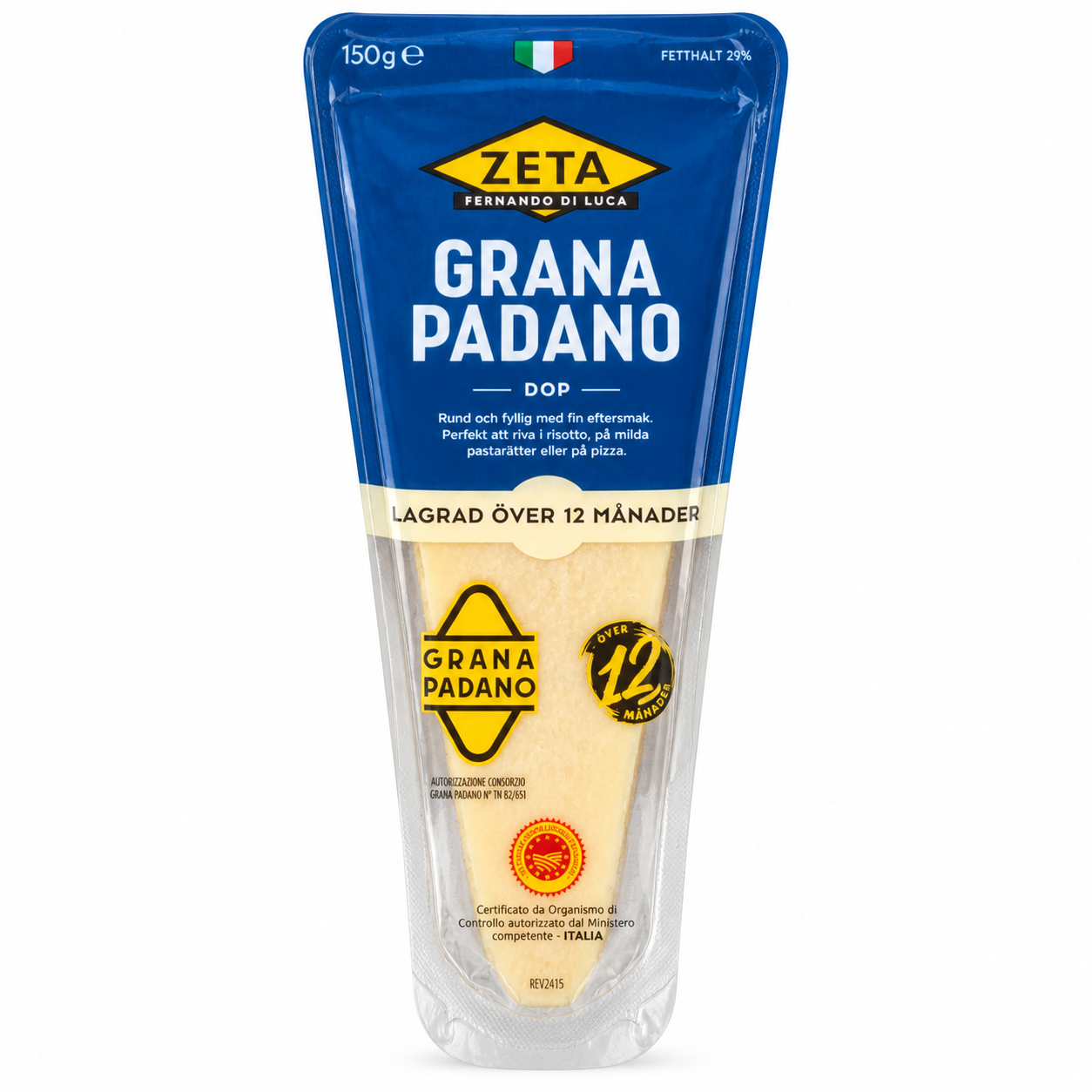 Сир Grana Padano DOP ZETA, 150 г