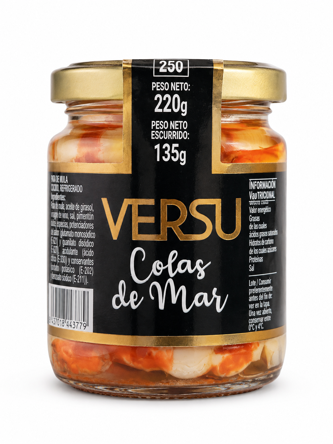 Морські хвостики із сурімі Versu Colas de Mar, 220 г