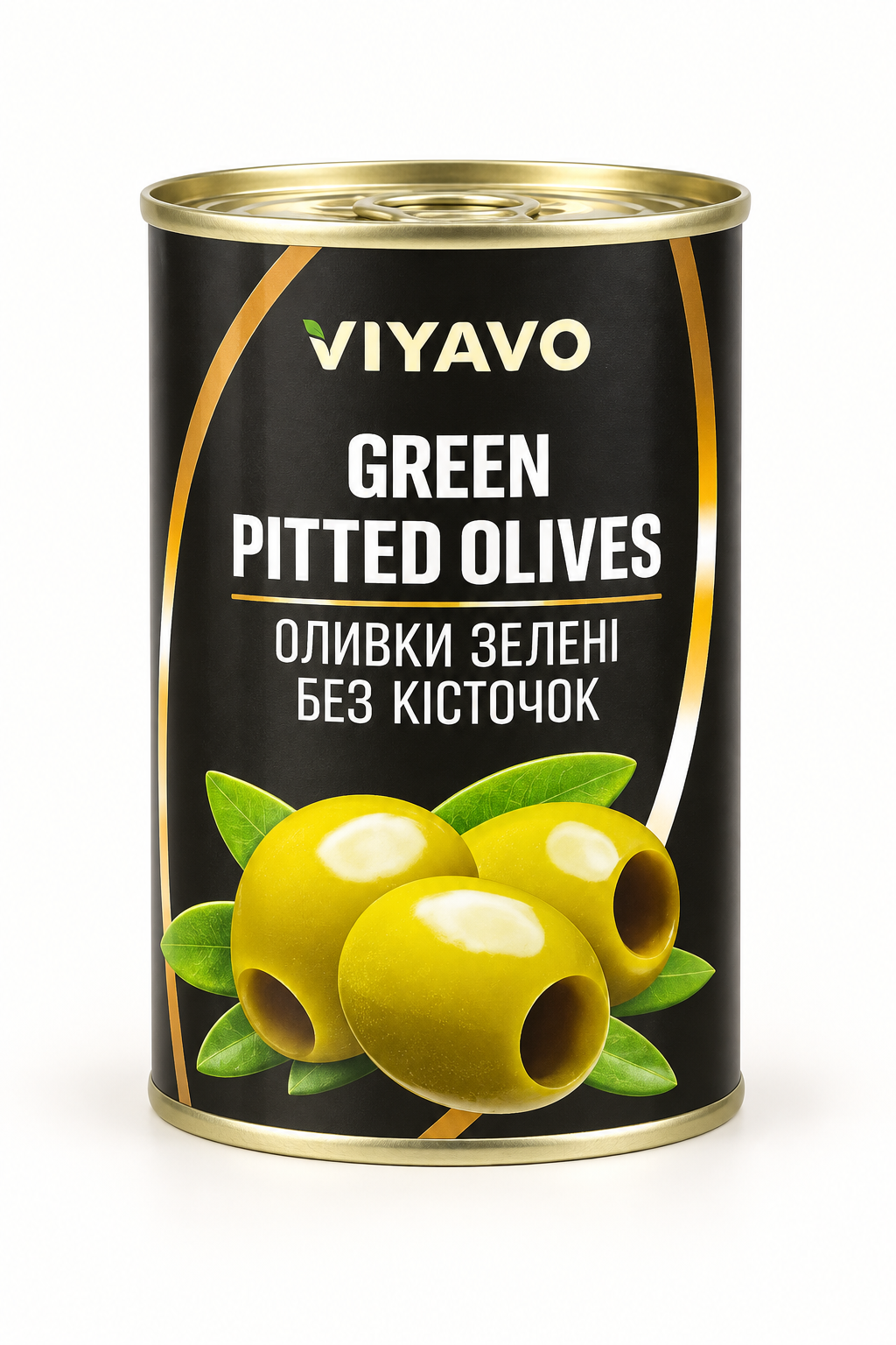Оливки VIYAVO зелені без кісточки, 280 г