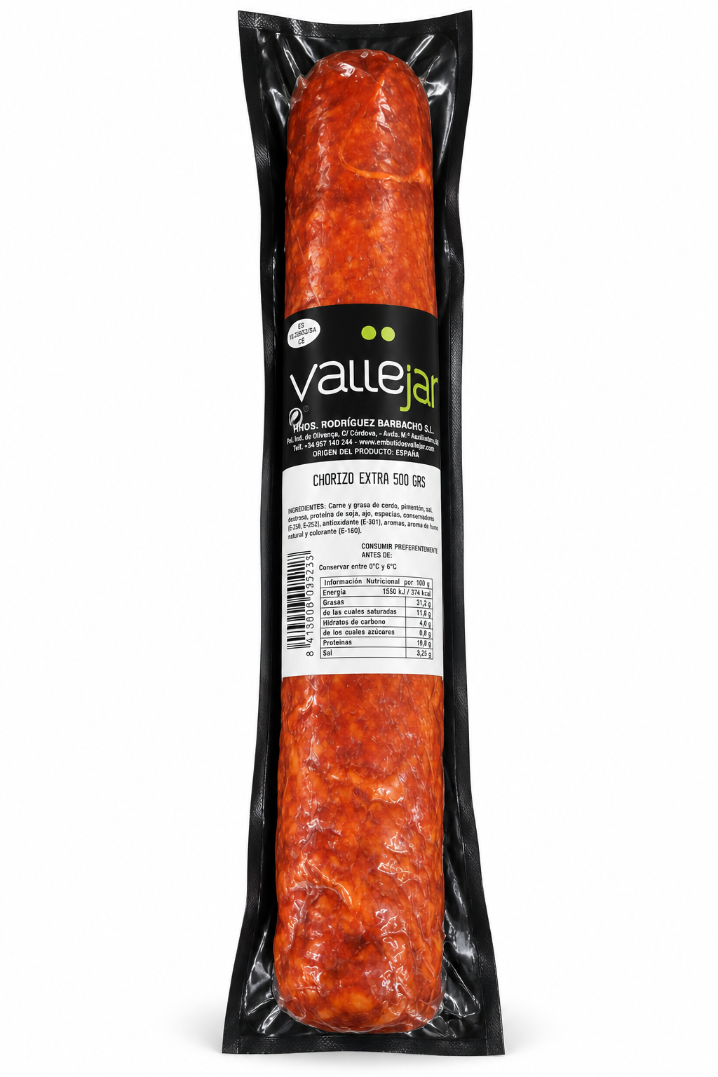 Чорісо негостра Vallejar Chorizo Extra 500 г