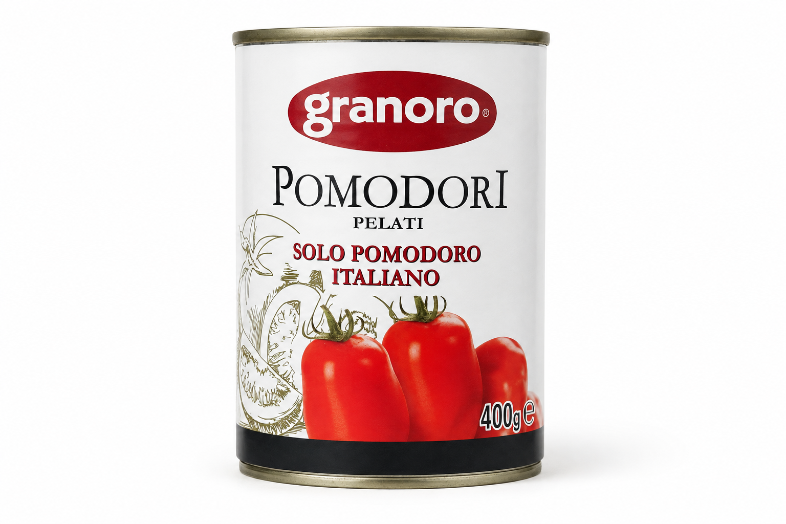 Томати цілі очищені Granoro Pelati, 400 г
