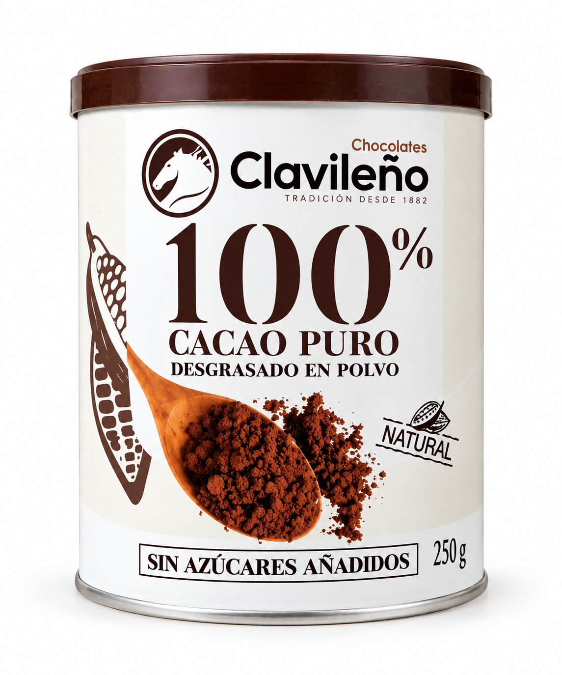 Какао-порошок Clavileño 100%, 250 г