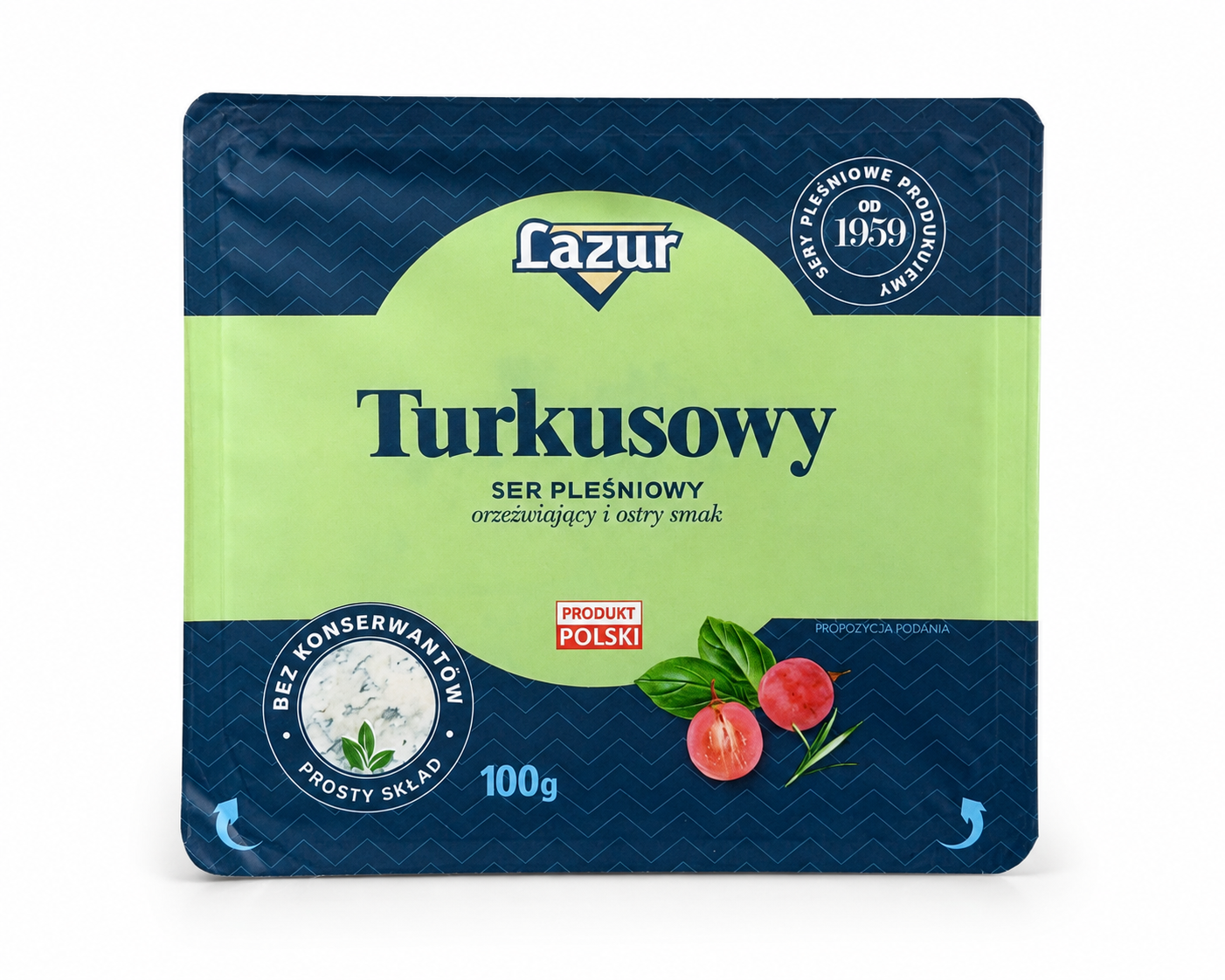 Сир бірюзовий Lazur з пліснявою, 100 г