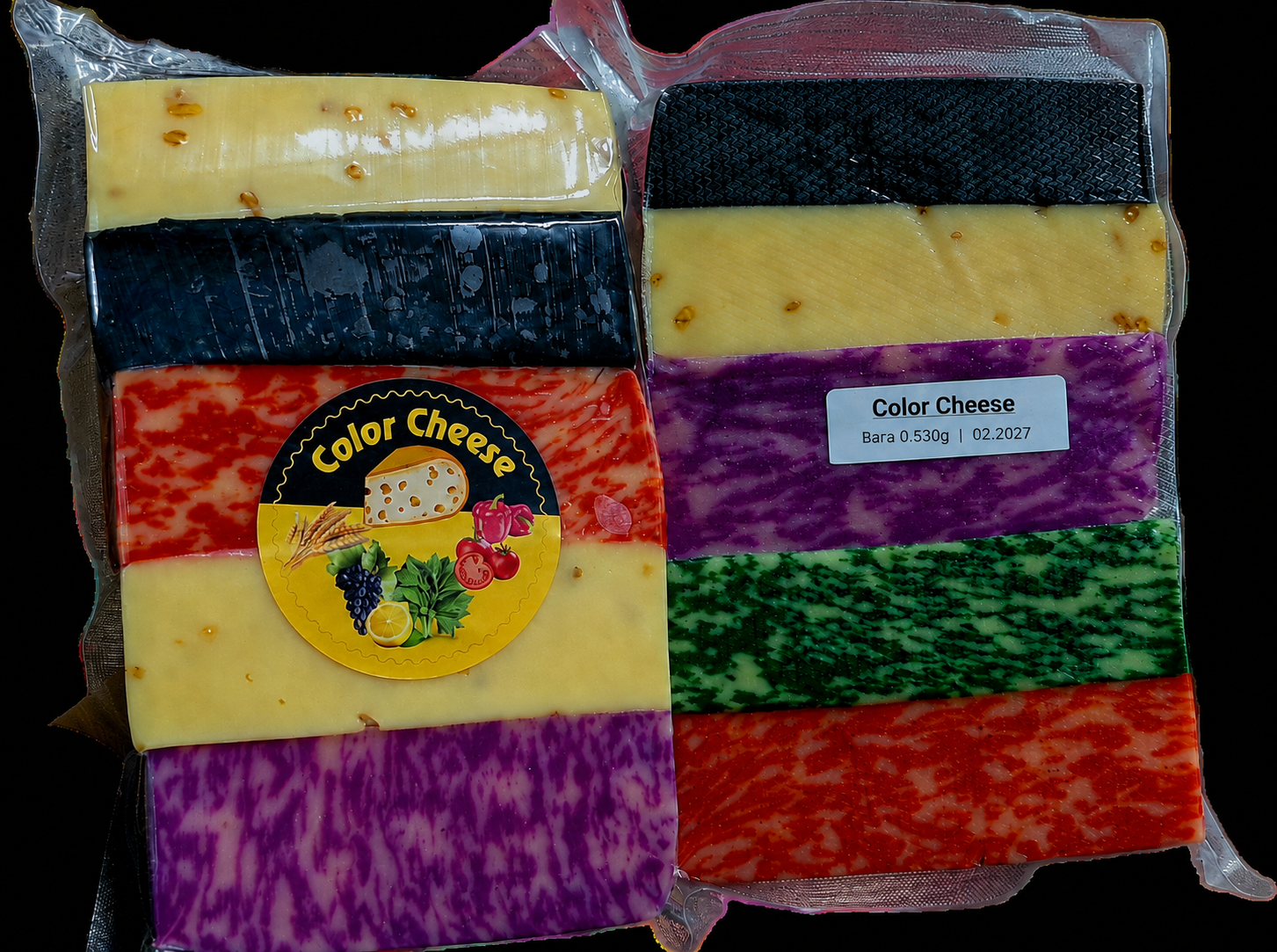 Сир кольоровий мікс (голандія )+-500g