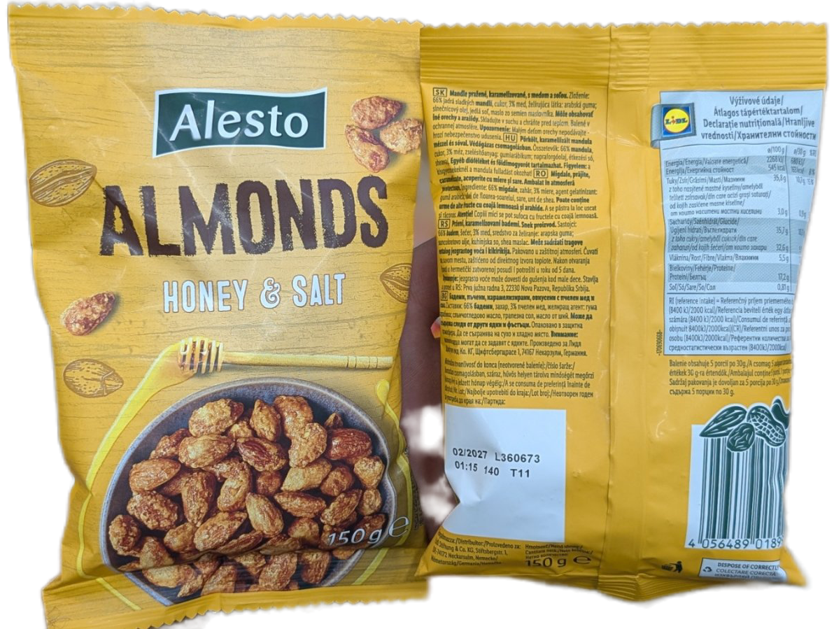 Мегдаль в медовому клярі ALESTO 150g
