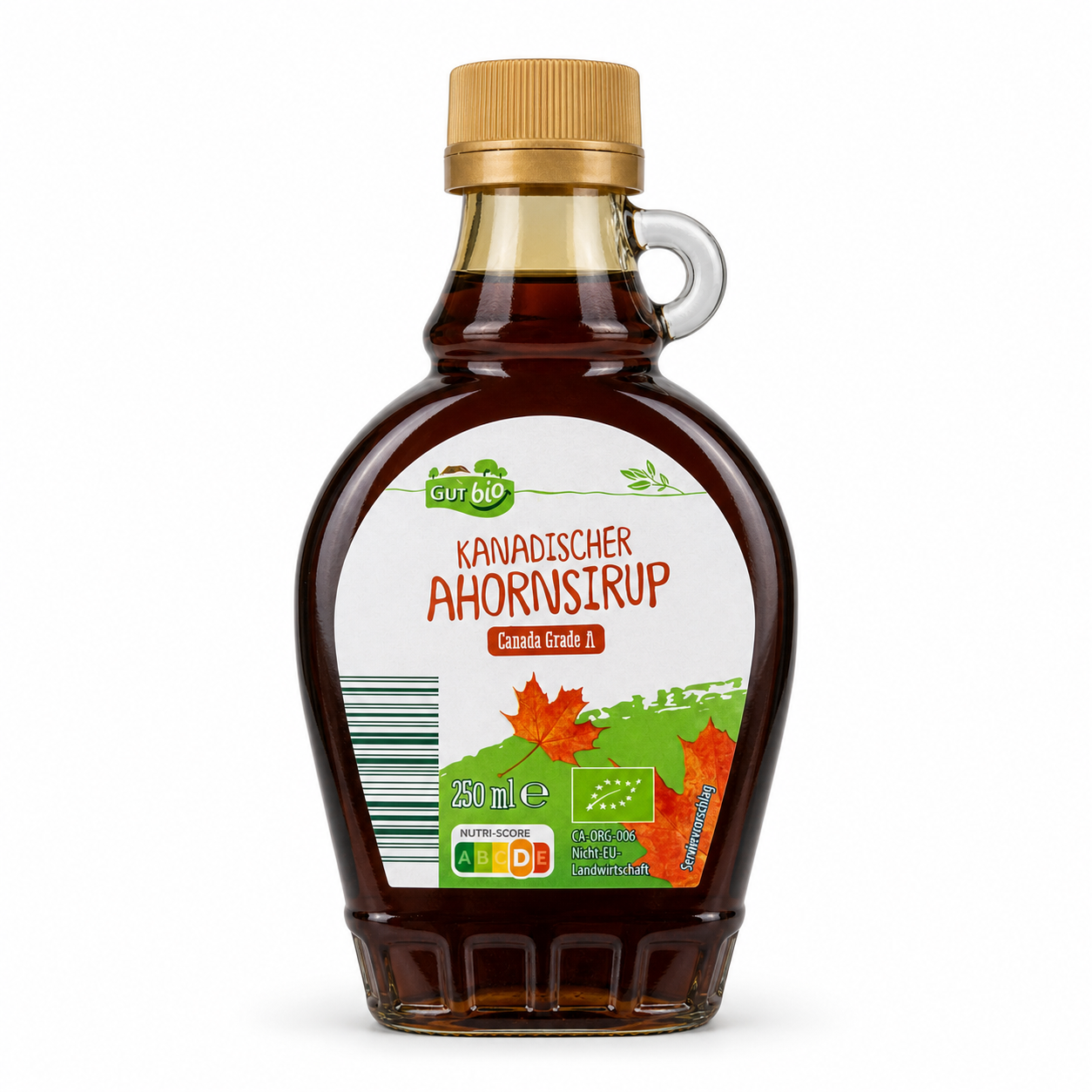 Кленовий сироп Gut Bio Canada Grade A, 250 мл