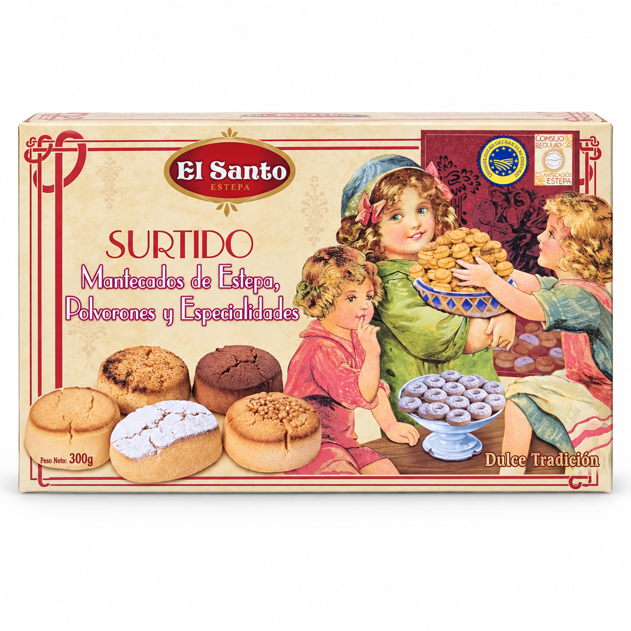 Іспанське мигдалеве печиво El Santo Surtido, 300 г