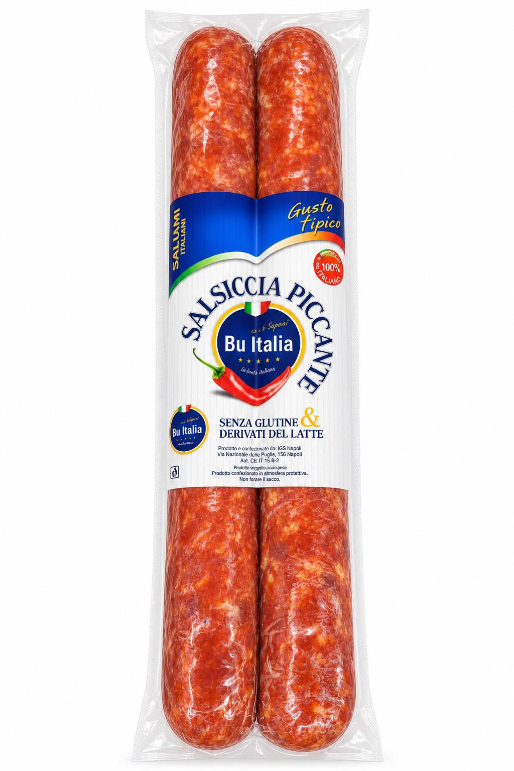 Салямі Salcia Piccante Bu Italia, спайка 2 шт., вагова