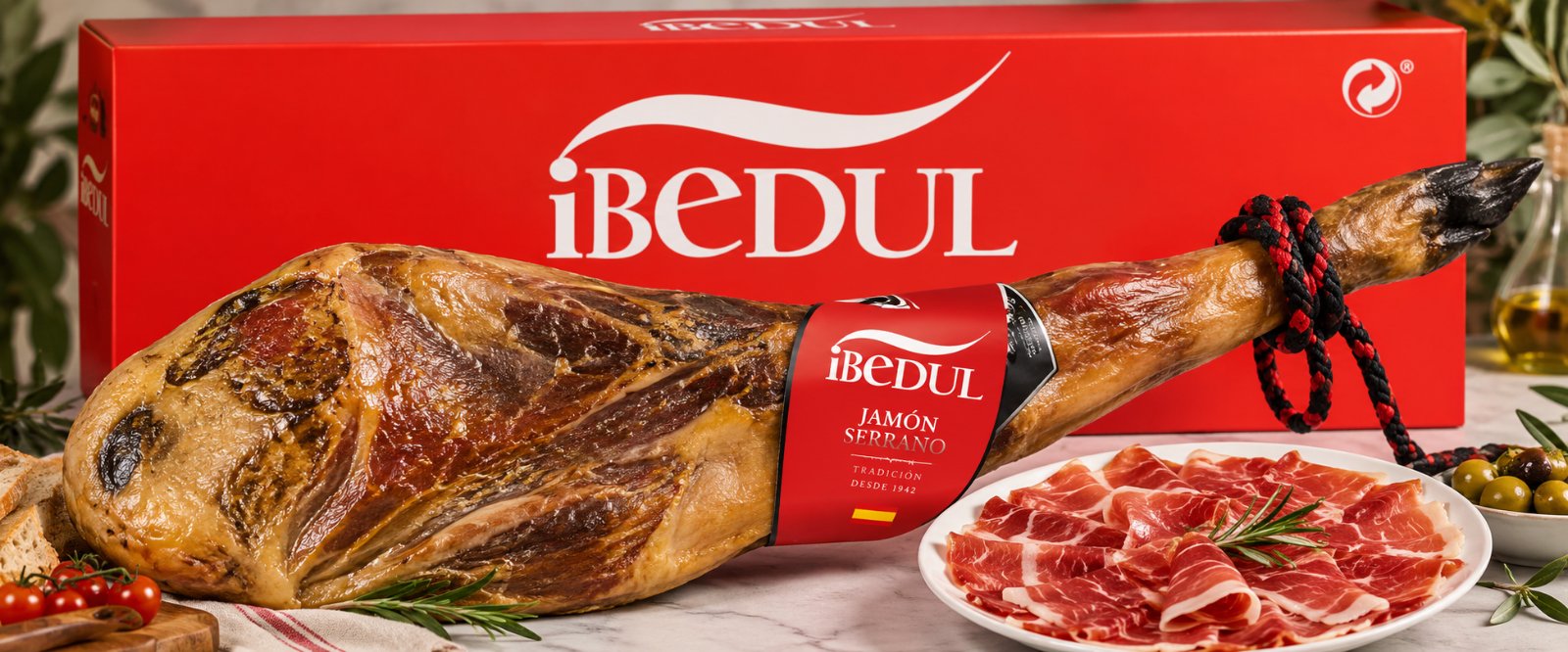Хамон Jamón Serrano IBEDUL, 6 кг