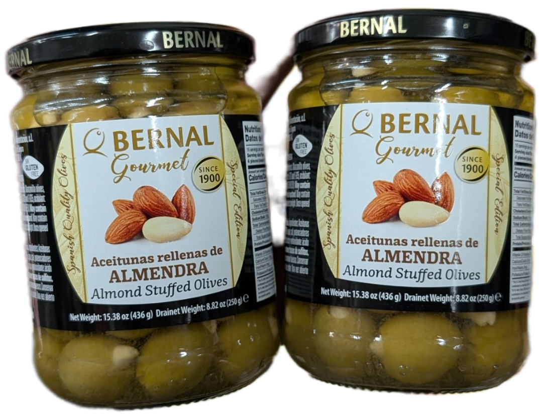 Оливки Bernal фаршеровані мегдалем 436g