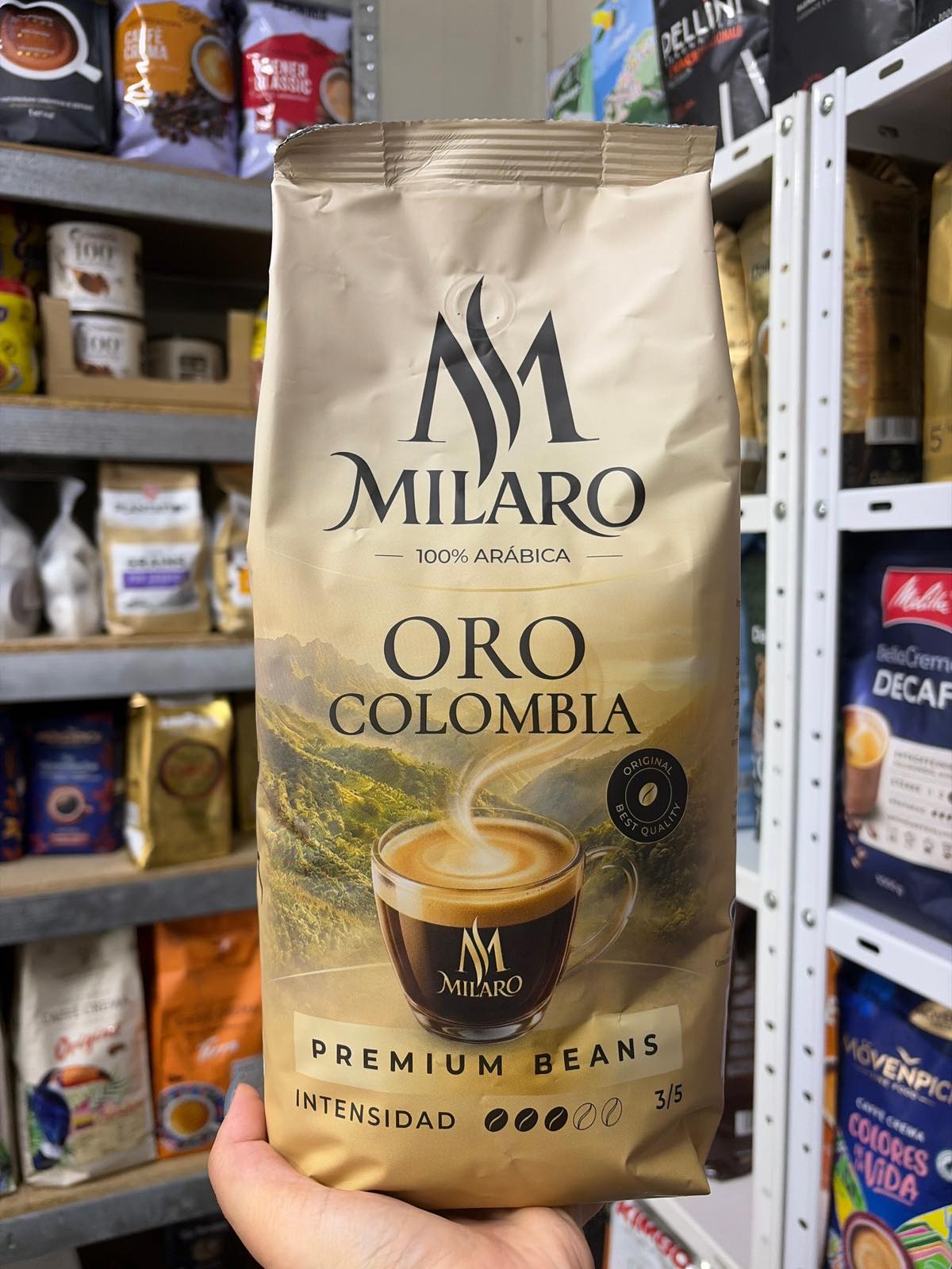 Кава в зернах Milaro Oro Colombia, 1 кг