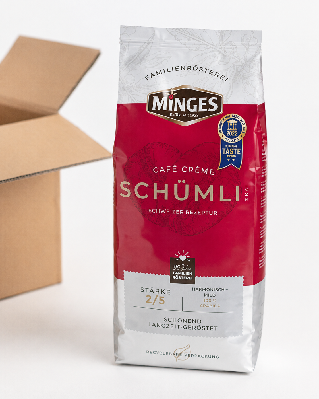 Кава в зернах Minges Café Crème Schüml, 1 кг
