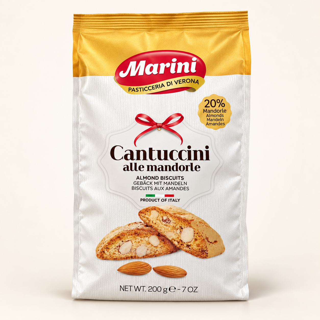 Печиво Marini Cantuccini alle mandorle з мигдалем, 200 г