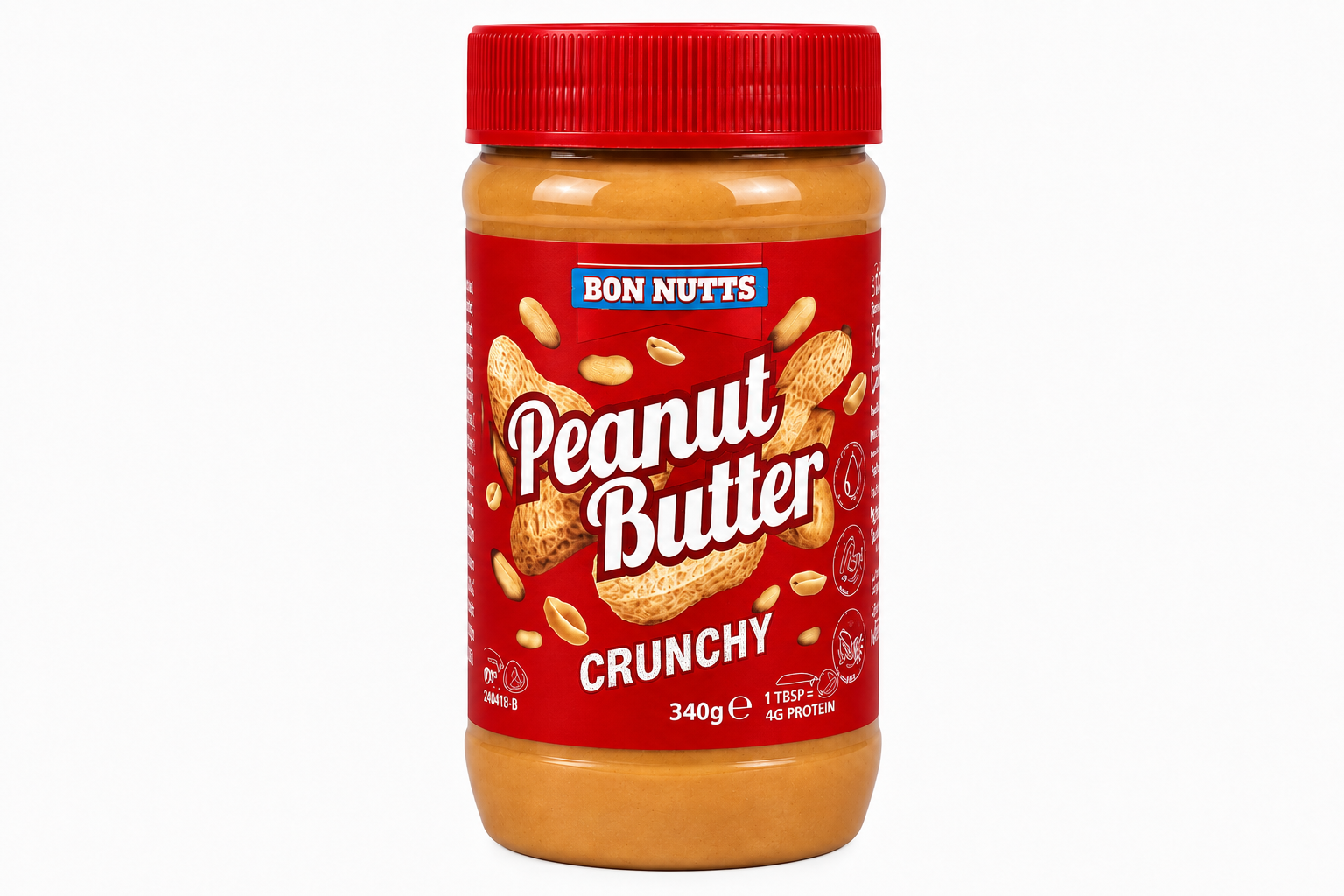 Арахісова паста Bon Nuts Crunchy 340 г
