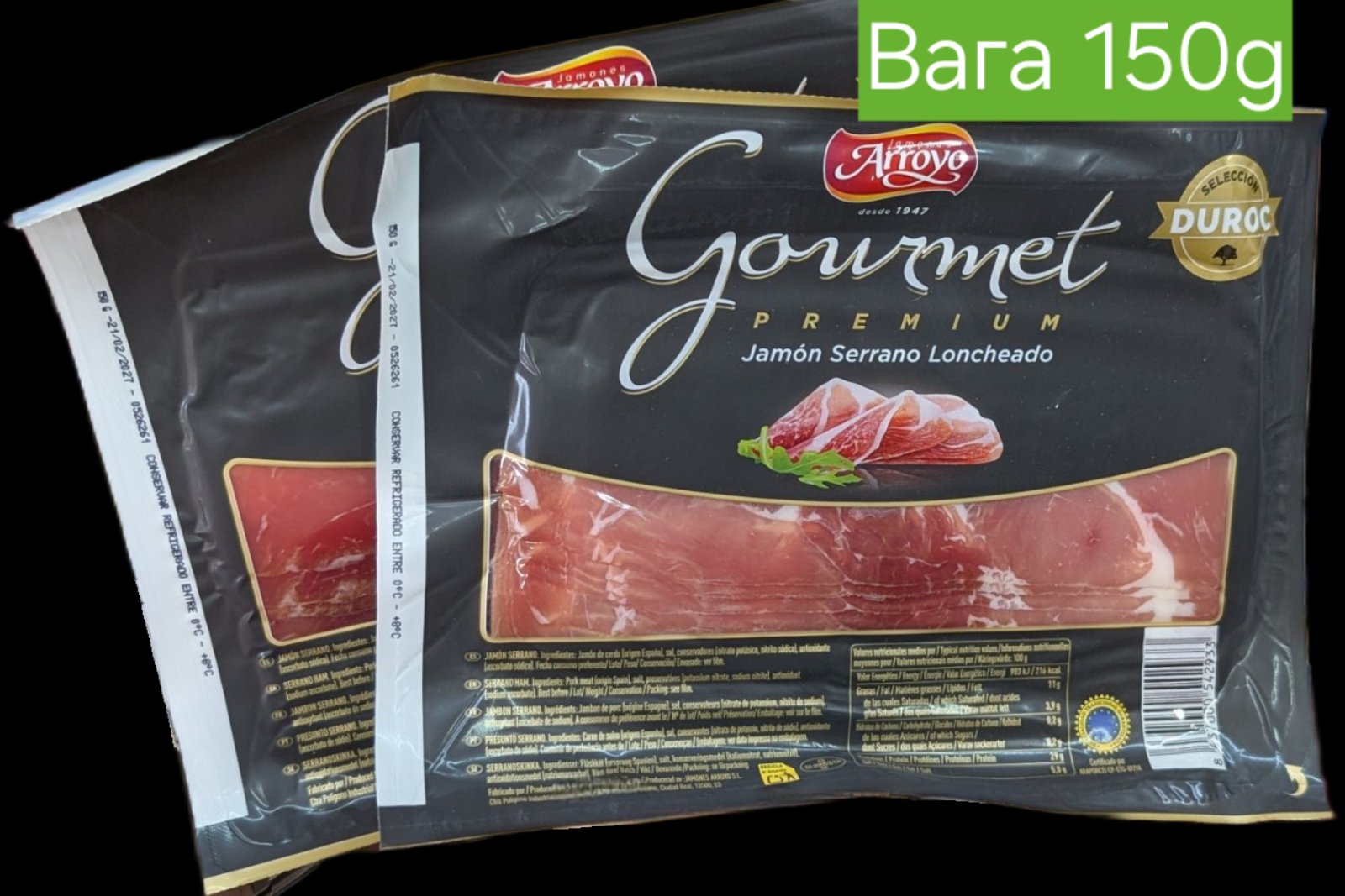 Хамон Arroyo Gourmet Jamón Serrano Duroc, 150 г