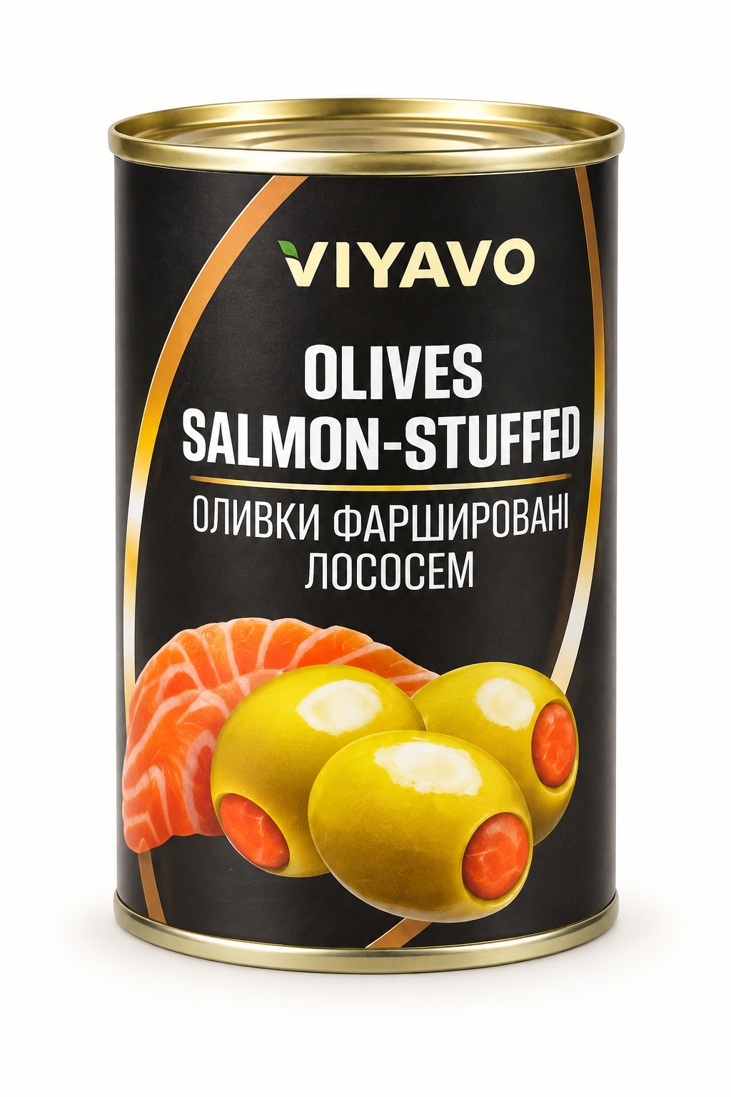 Оливки VIYAVO фаршировані лососем, 280 г