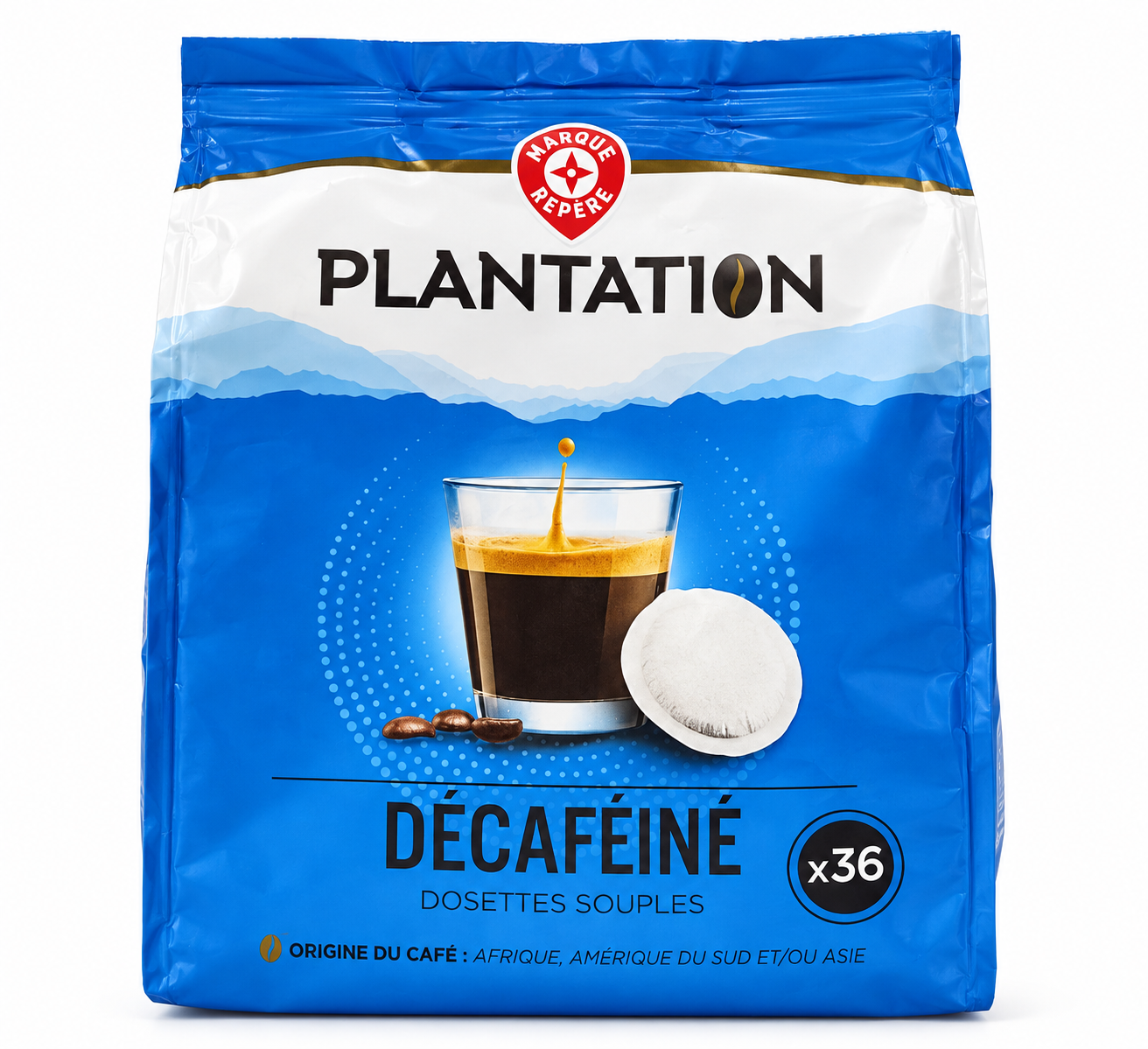 Кава в чалдах Plantation Décaféiné, 36 порцій