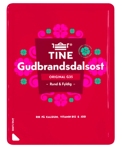 TINE Gudbrandsdalsost Original 130g (нарізка)