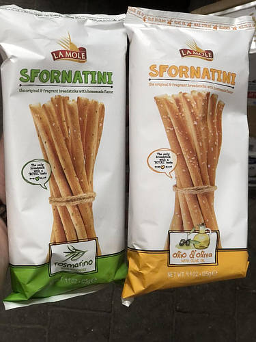 Хлібні палички Грісіні вага 125g